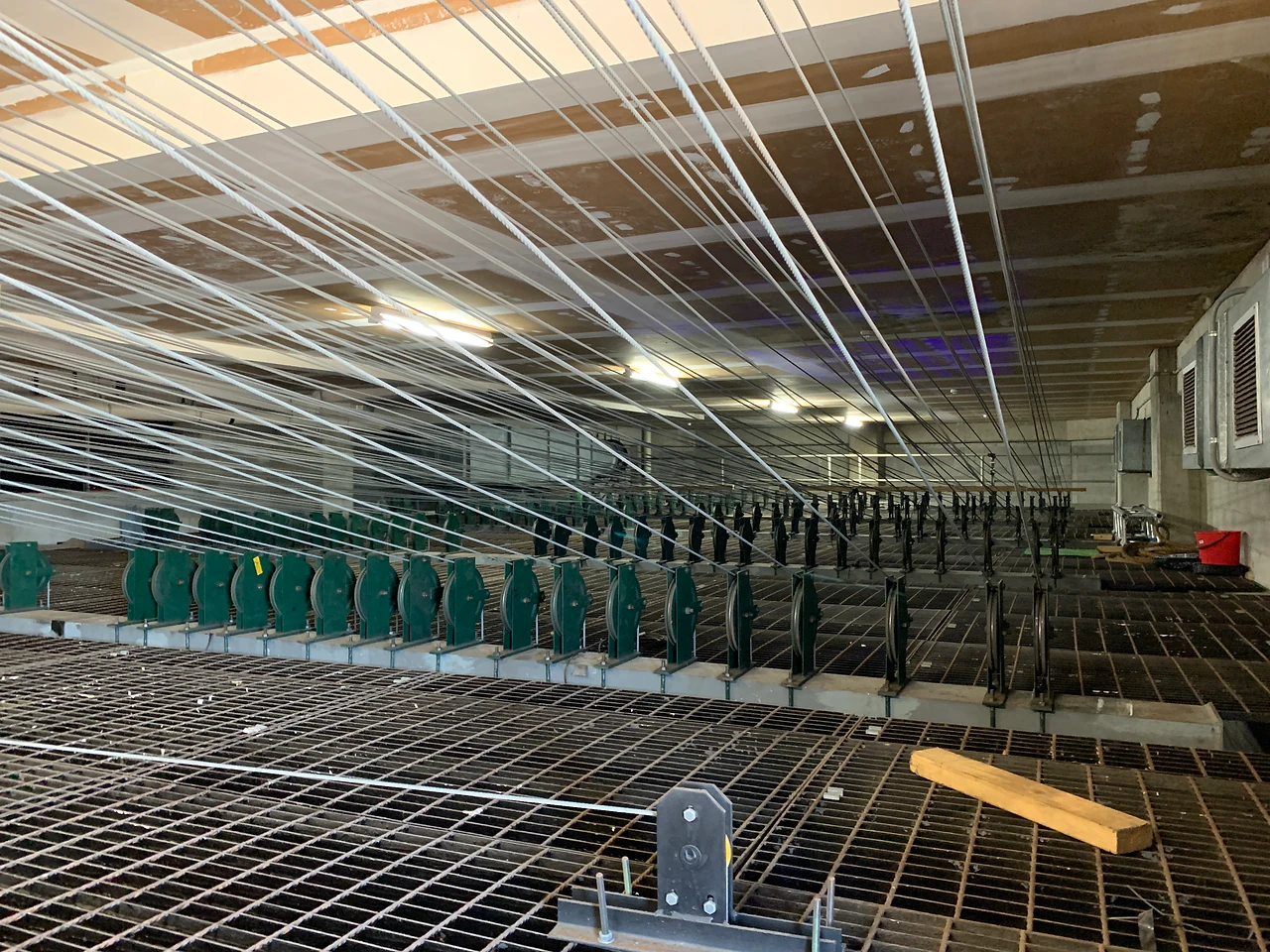 The overhead grid and arbour run at Gladstone Entertainment & Convention Centre.