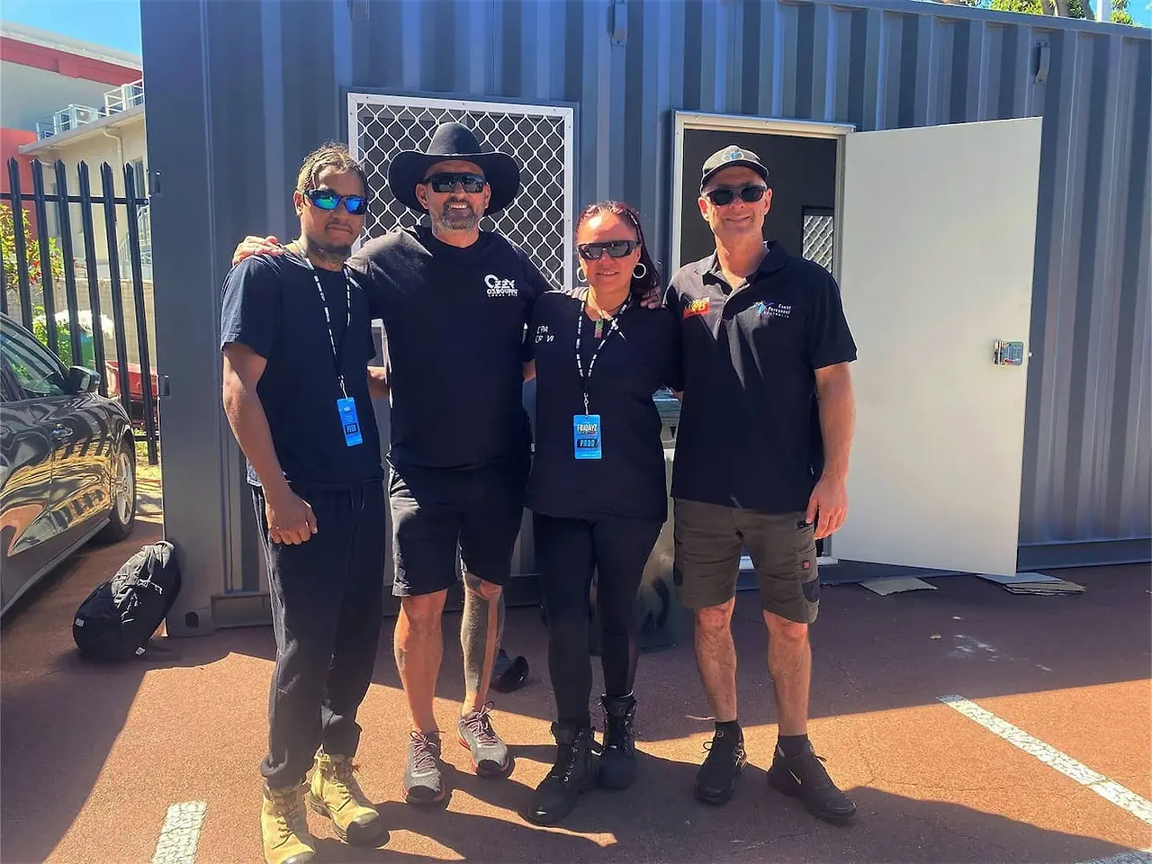 MOB Contracting and TSA crew together on site in Perth, Western Australia.